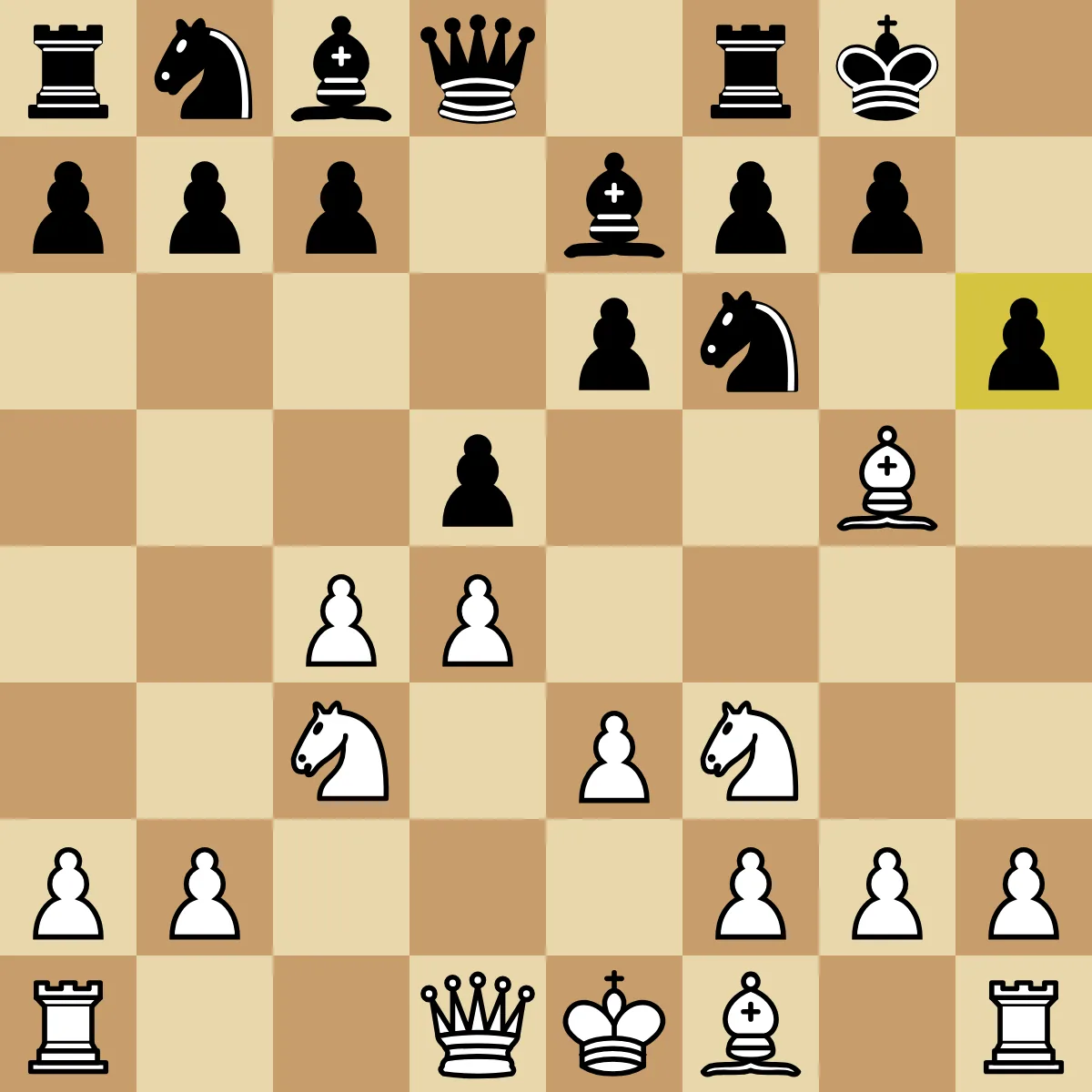 Position du Gambit Dame refusé après h6 contre le fou cloueur